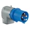 Hubbell Wiring Device-Kellems Pin & Sleeve Plug, 100 A, 120/208V AC, Three Phase, 4 Pole, IEC Grounding, Blue, NEMA Not Rated A5100P9 - alternate 1